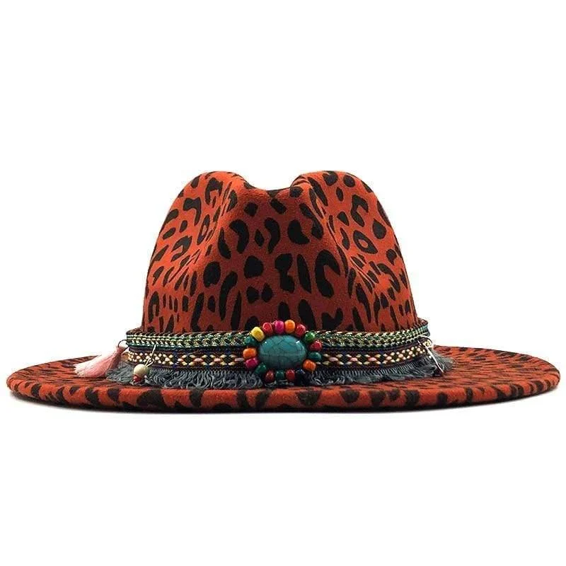 Leopard Print Jazz Hat - Glova