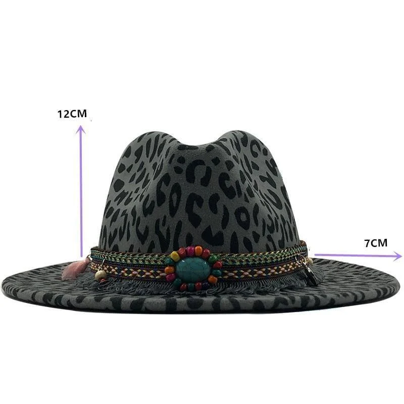 Leopard Print Jazz Hat - Glova