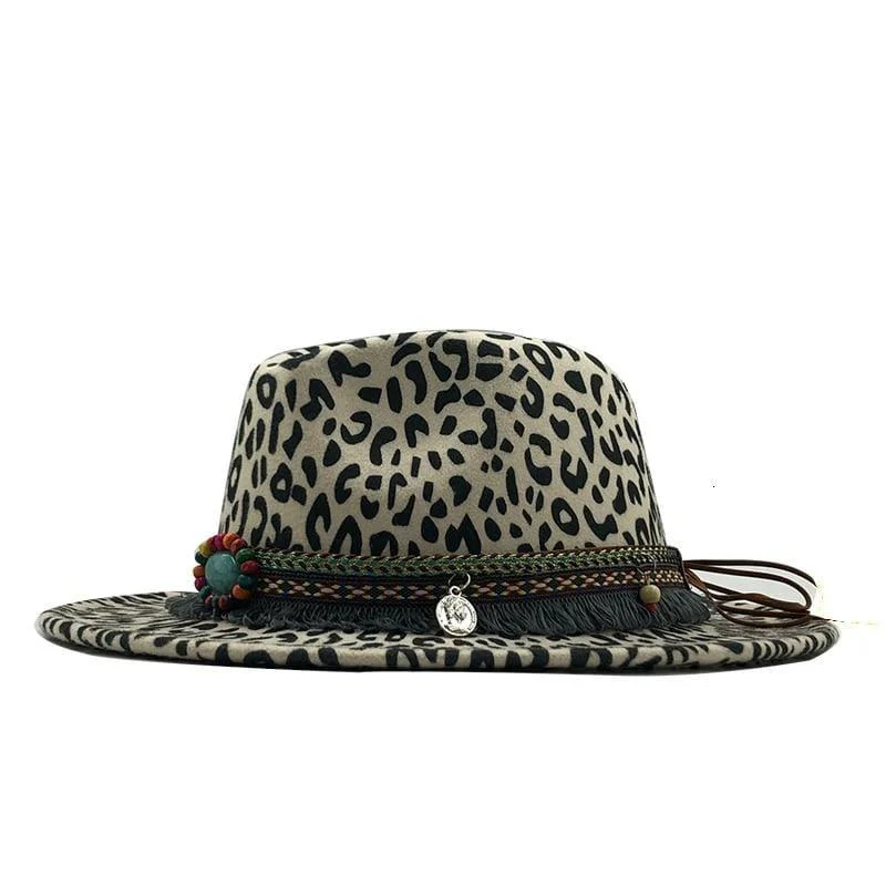 Leopard Print Jazz Hat - Glova