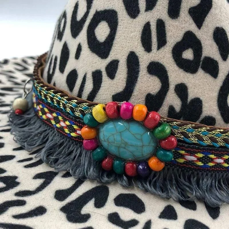 Leopard Print Jazz Hat - Glova