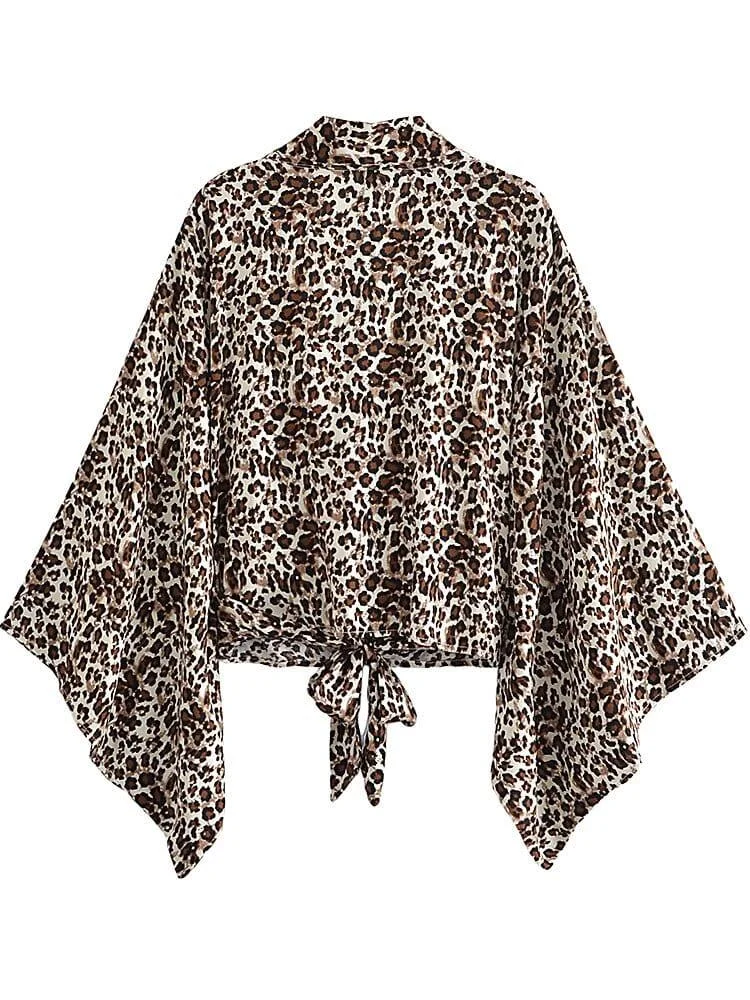 Leopard Short Boho Kimono - Glova