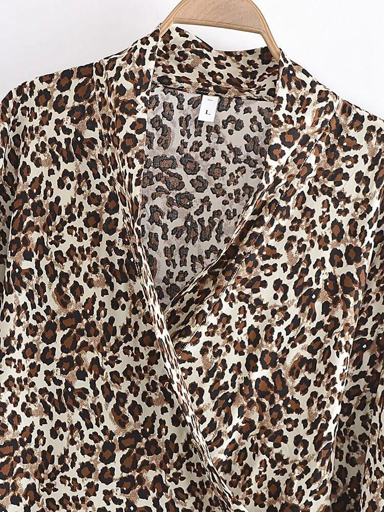 Leopard Short Boho Kimono - Glova