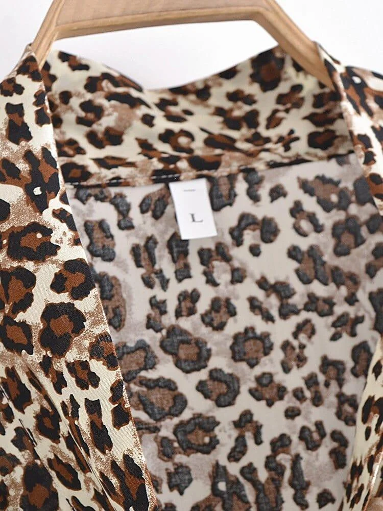 Leopard Short Boho Kimono - Glova