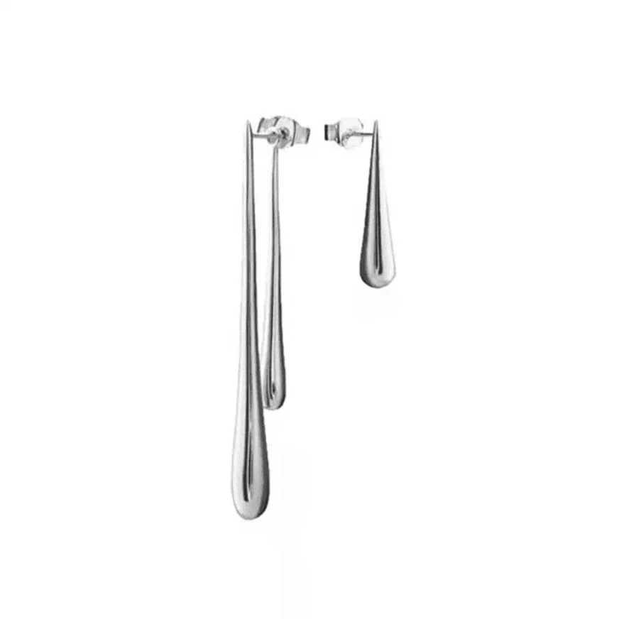 Line Water Drop Earrings - Glova