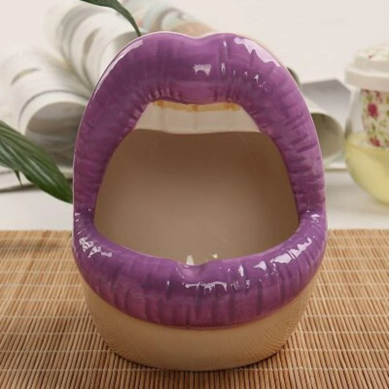 Lips Ceramic Planter - Glova