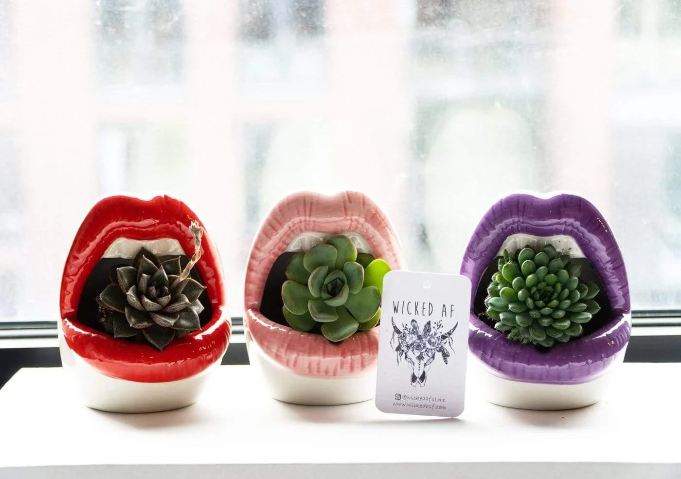 Lips Ceramic Planter - Glova