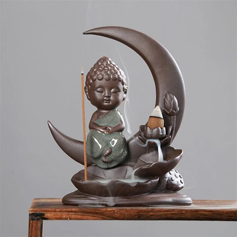 Little Monk Backflow Incense Burner - Glova