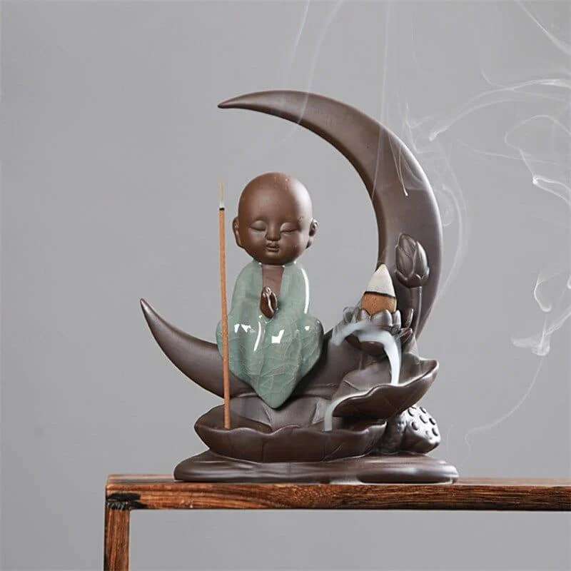 Little Monk Backflow Incense Burner - Glova