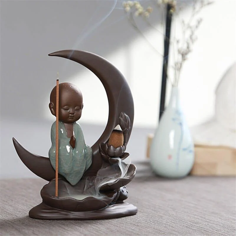 Little Monk Backflow Incense Burner - Glova