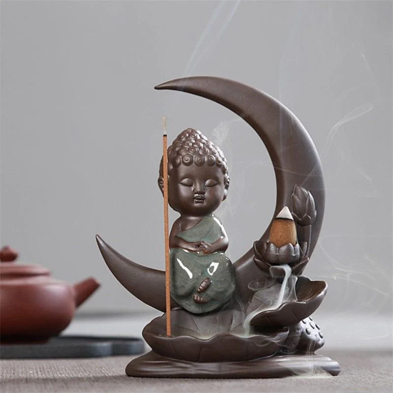 Little Monk Backflow Incense Burner - Glova