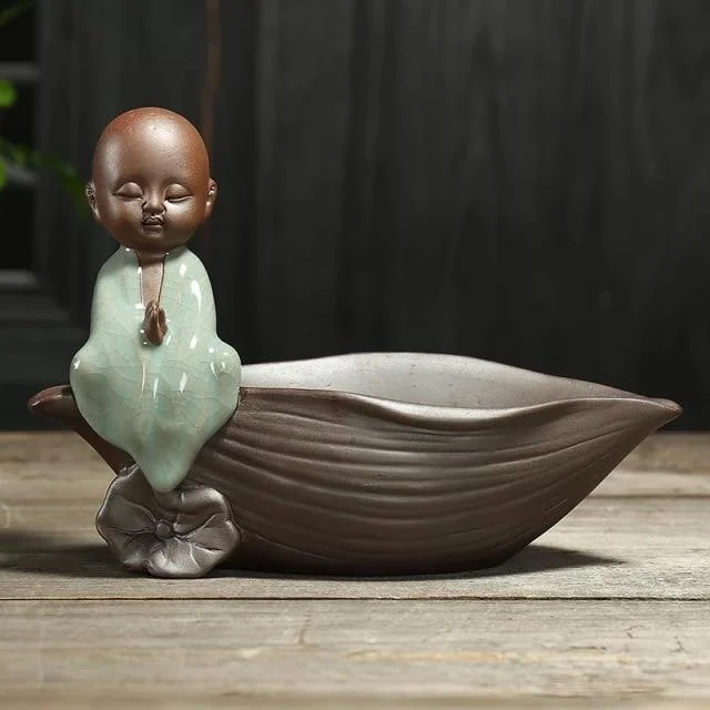 Little Monk Ceramic Flower Pot - Glova