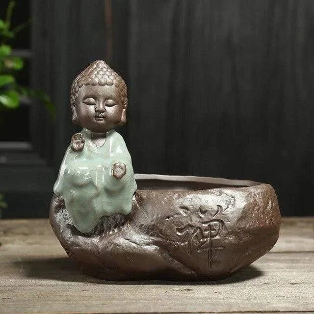 Little Monk Ceramic Flower Pot - Glova