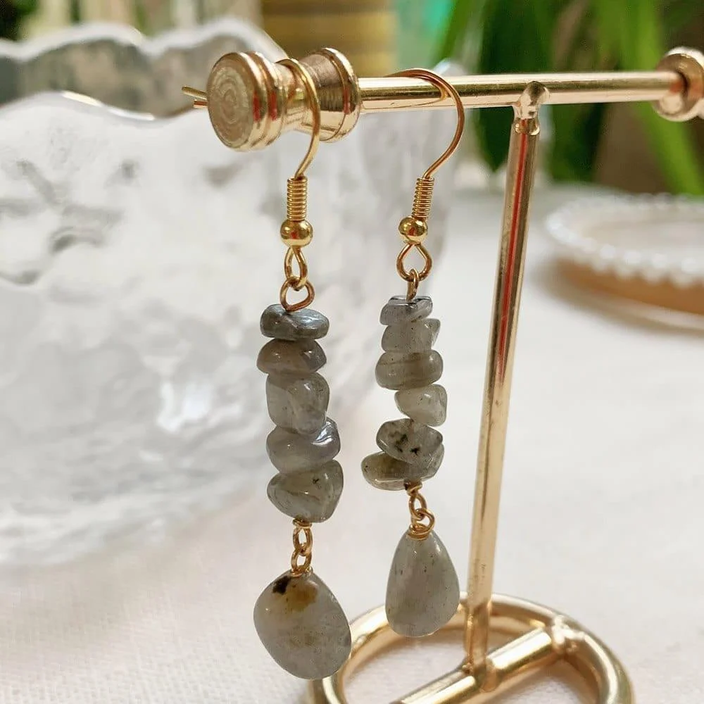 Long Crystal Drop Earrings - Glova