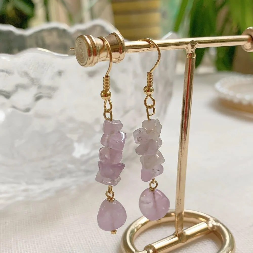 Long Crystal Drop Earrings - Glova