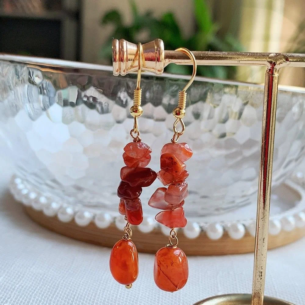 Long Crystal Drop Earrings - Glova