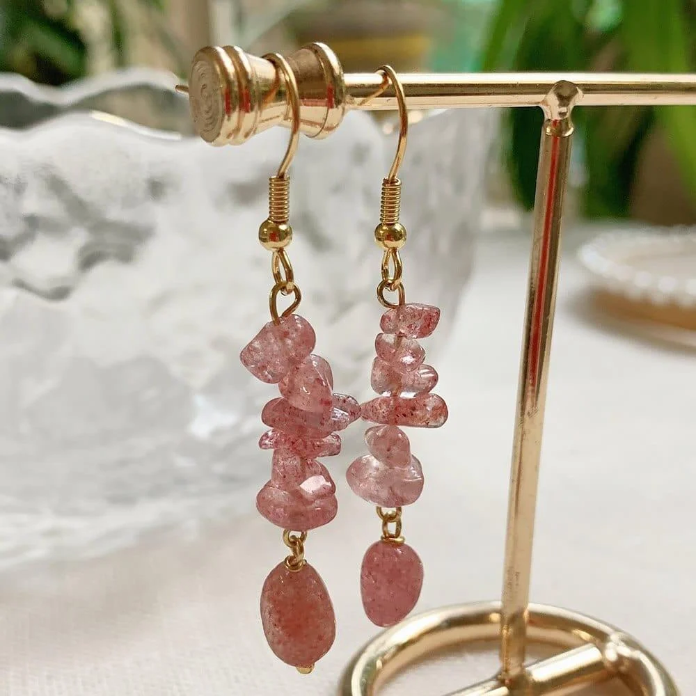 Long Crystal Drop Earrings - Glova