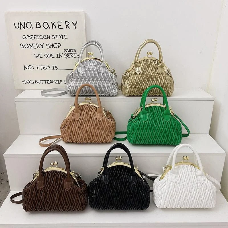 Loreth Chevron Pattern Woven Coin Bags - 7 Colors - Glova