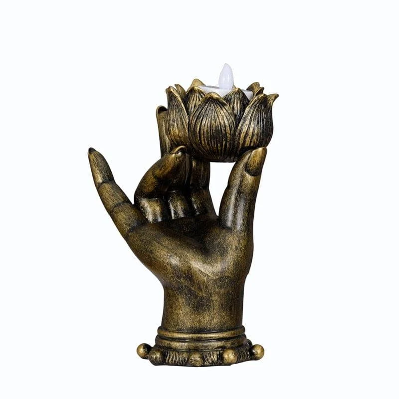 Lotus Buddha Hand Candle Holder - Glova