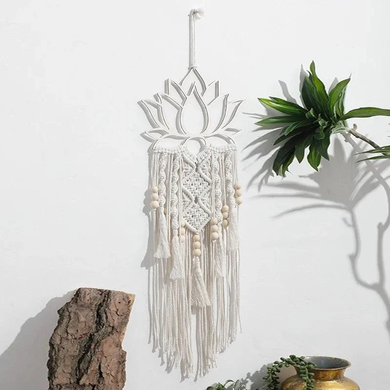 Lotus Flower Macrame Wall Hanging - Glova