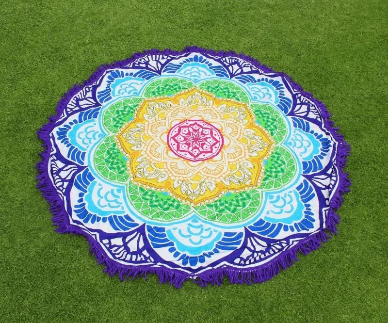 Lotus Mandala Round Mat - Glova