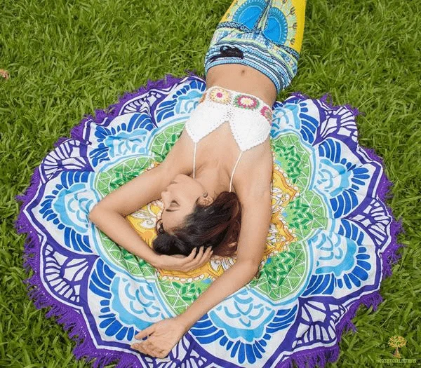 Lotus Mandala Round Mat - Glova