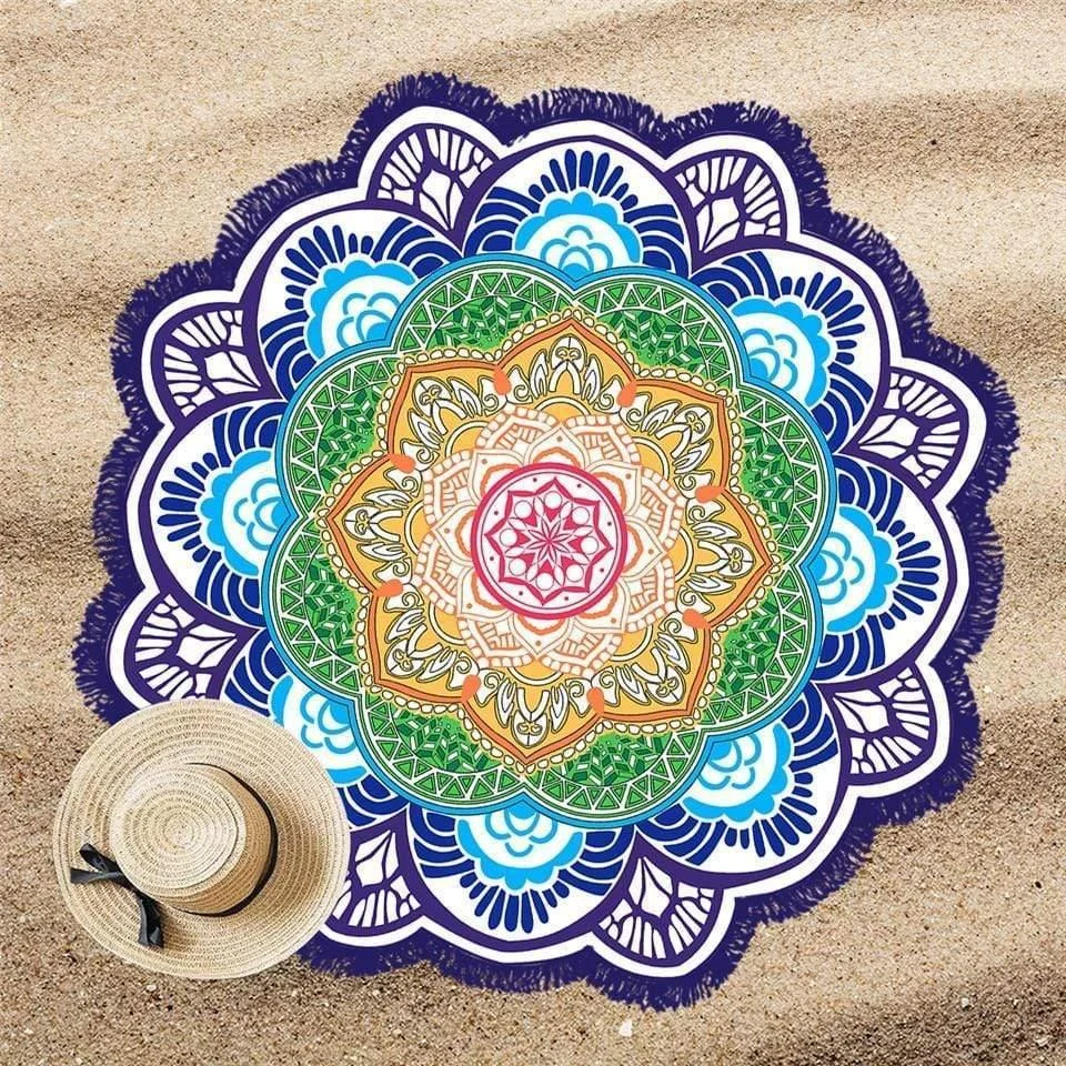 Lotus Mandala Round Mat - Glova