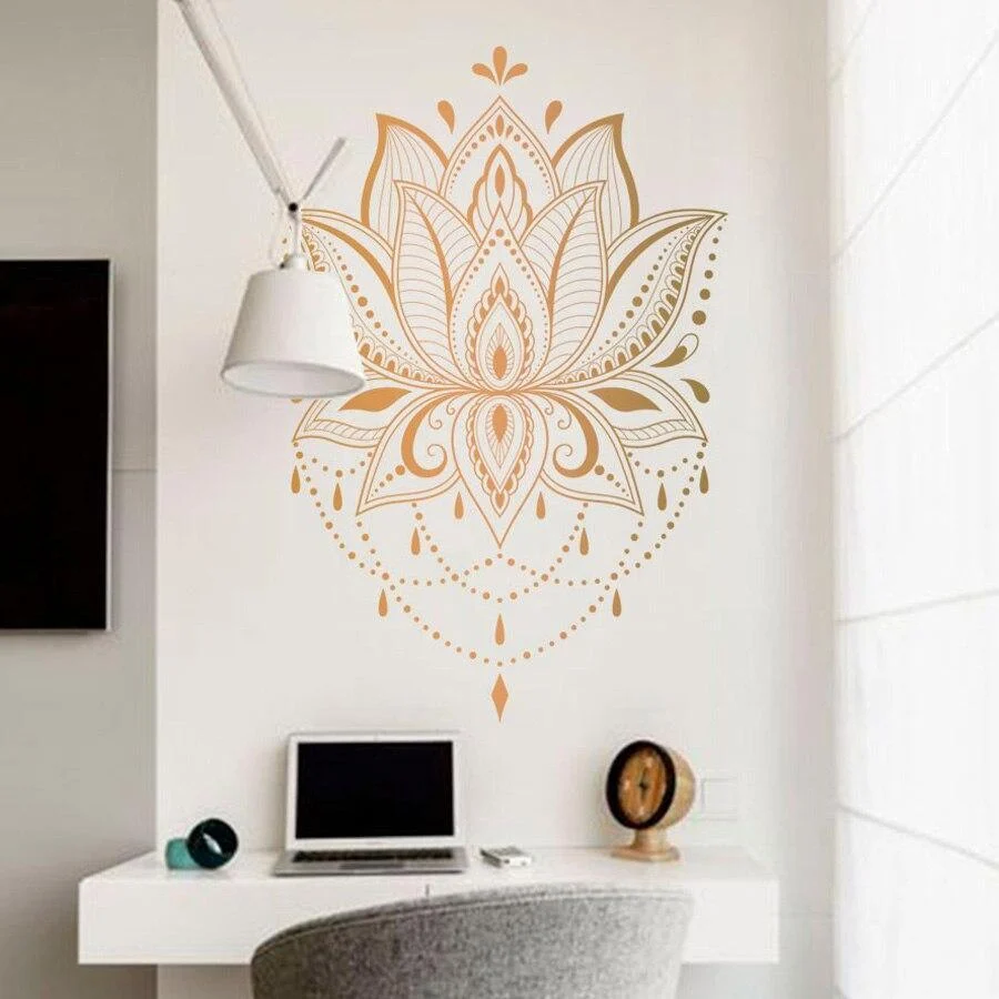 Lotus Mandala Wall Decal - Glova