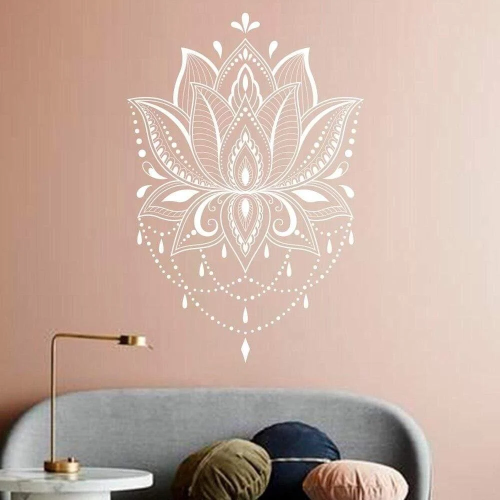 Lotus Mandala Wall Decal - Glova