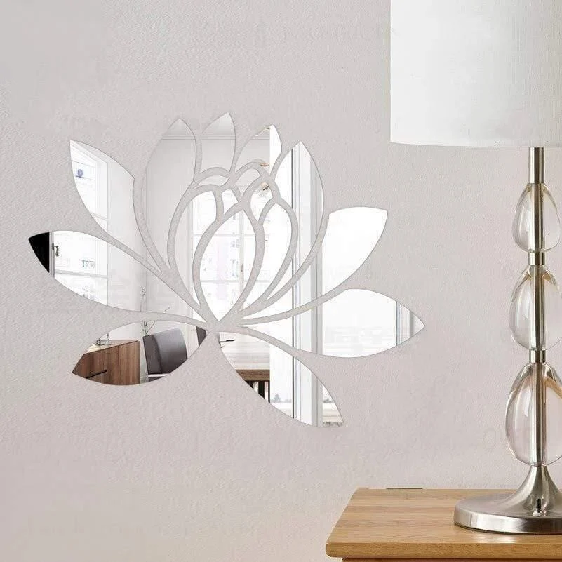 Lotus Mirror Wall Decal - Glova