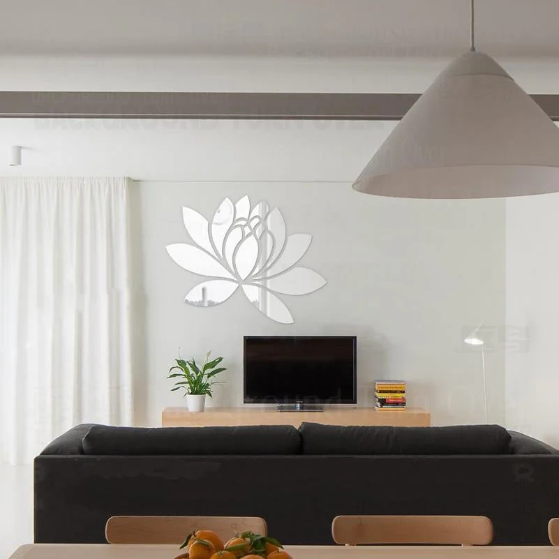 Lotus Mirror Wall Decal - Glova