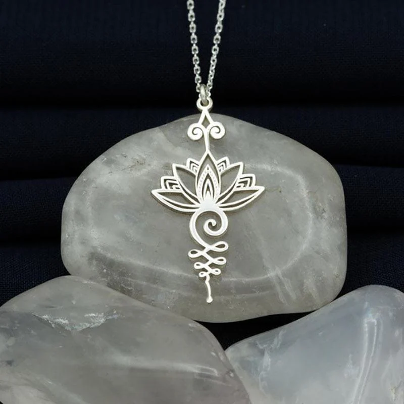 Lotus Unalome Yoga Necklace - Glova