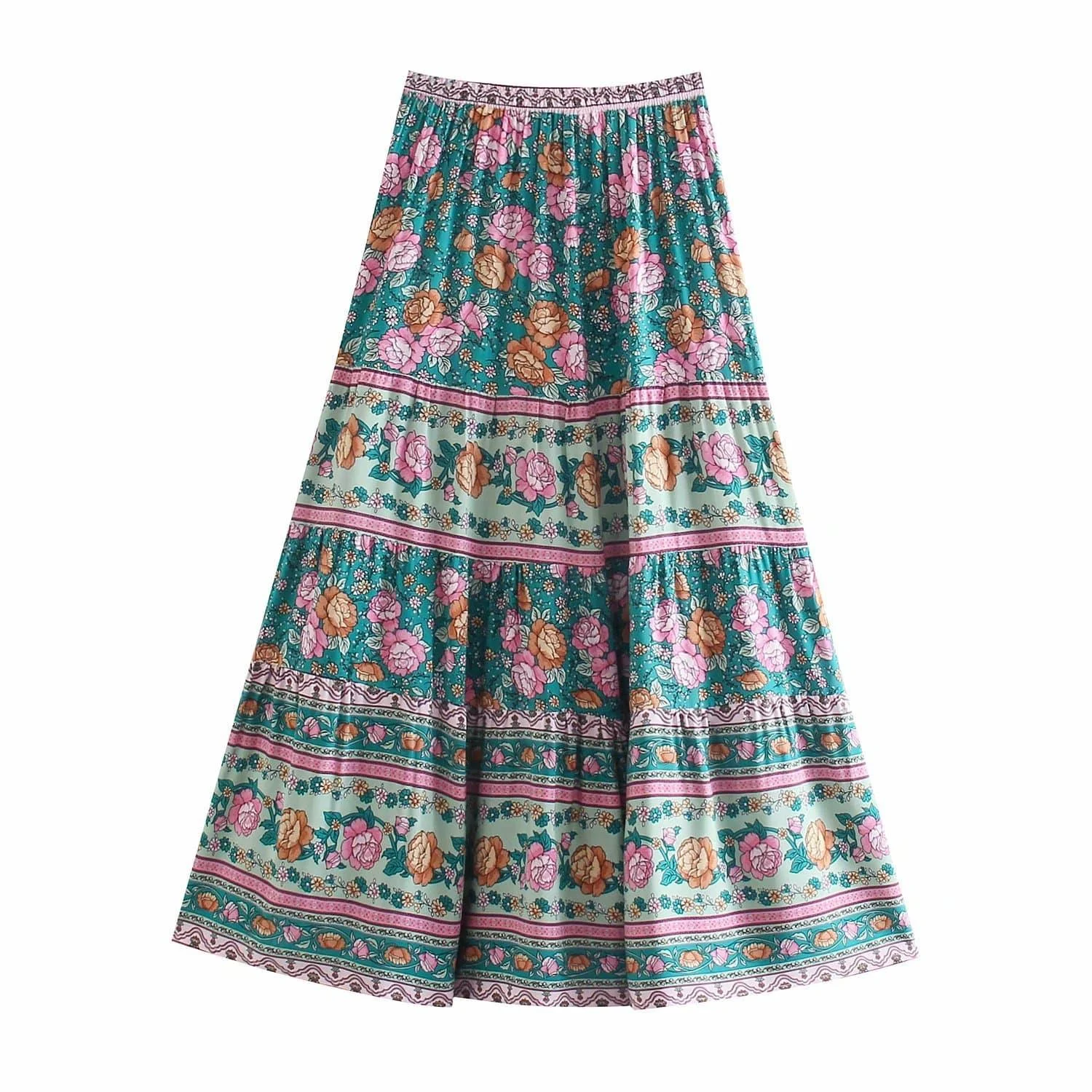 Lurdes Maxi Skirt in Green - Glova