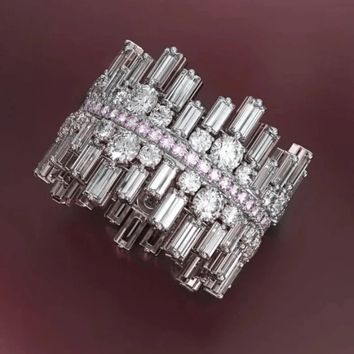 Luxe Cubic Zirconia Icicle Cocktail Ring - Glova