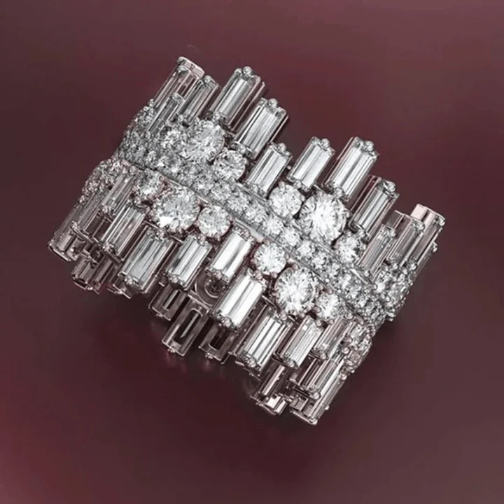 Luxe Cubic Zirconia Icicle Cocktail Ring - Glova