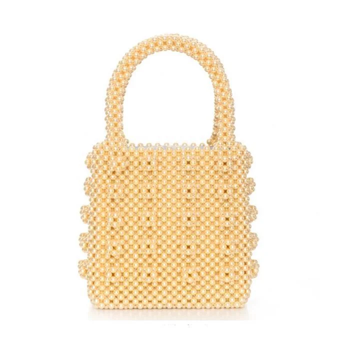 Luxe Pearl Beads Mini Tote - 5 Colors - Glova