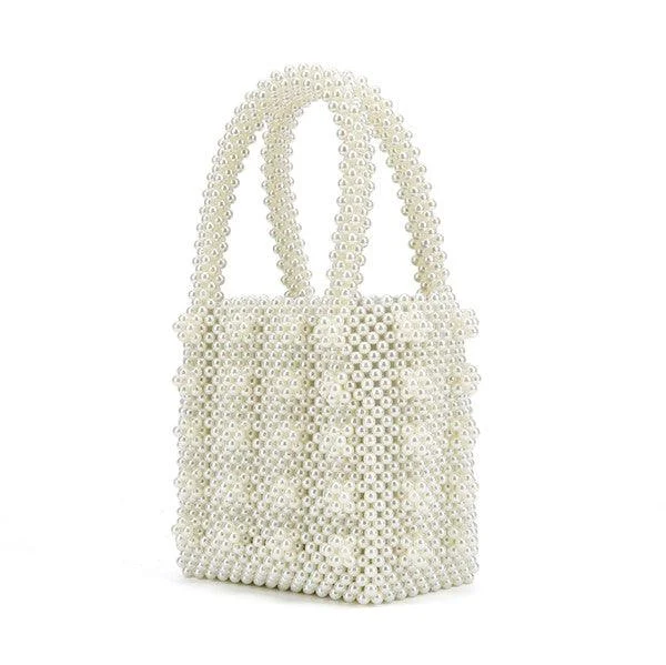 Luxe Pearl Beads Mini Tote - 5 Colors - Glova