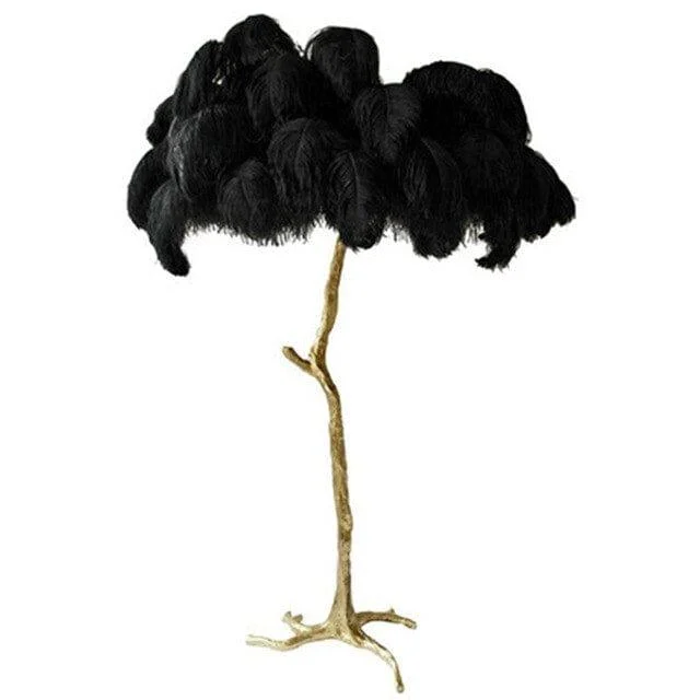 Luxurious Feather Floor Lamp - Glova