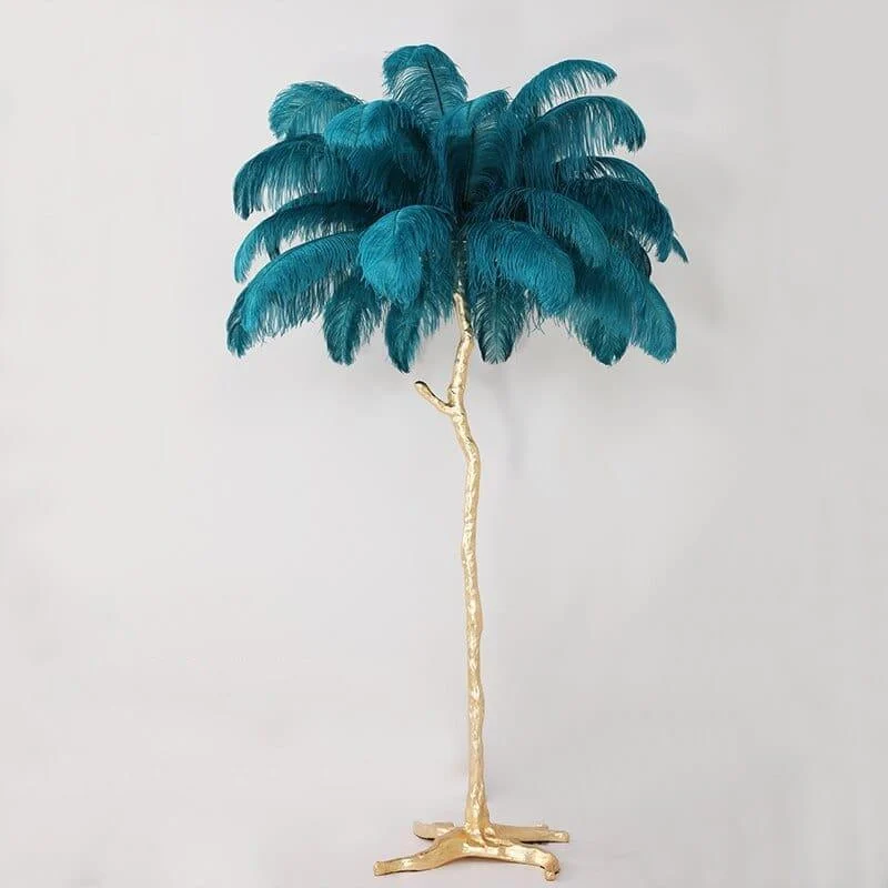 Luxurious Feather Floor Lamp - Glova