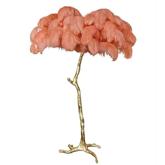 Luxurious Feather Floor Lamp - Glova