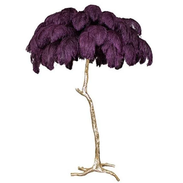 Luxurious Feather Floor Lamp - Glova