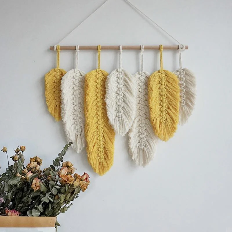 Macrame Feather Wall Hanging - Glova