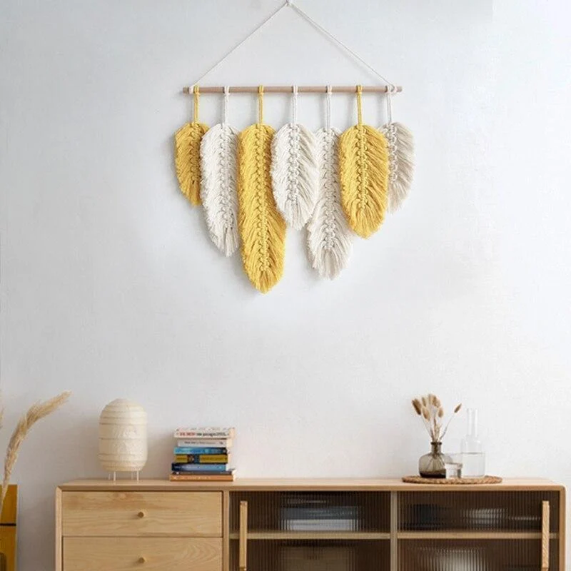 Macrame Feather Wall Hanging - Glova