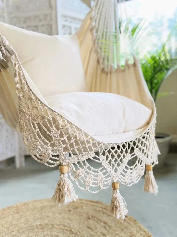 Macrame Hanging Boho Chair - Glova