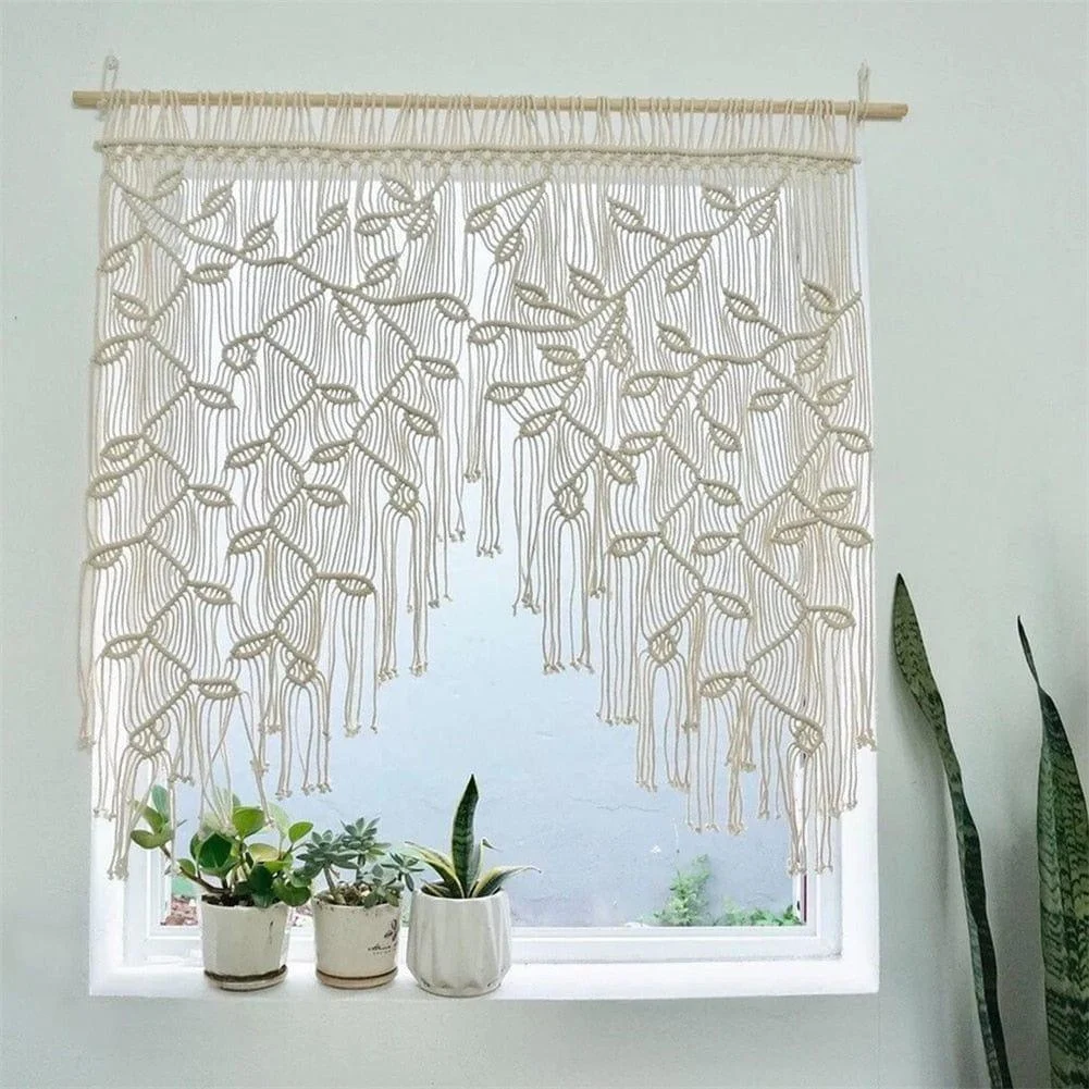 Macrame Leaf Curtain - Glova