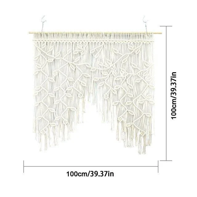 Macrame Leaf Curtain - Glova