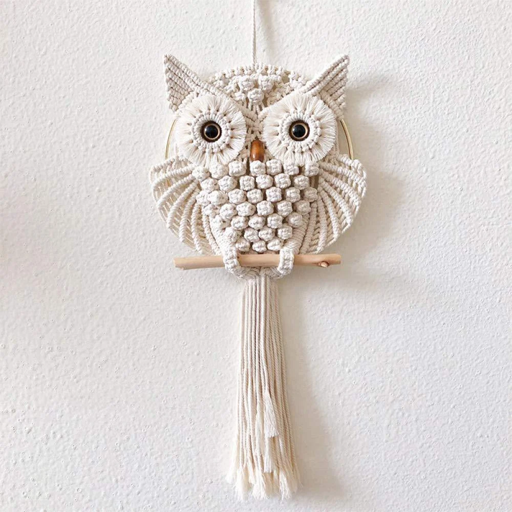 Macrame Owl Wall Hanging - Glova