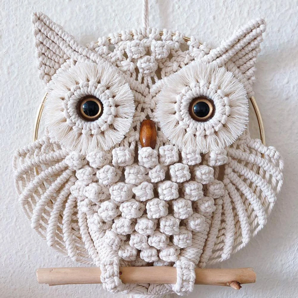 Macrame Owl Wall Hanging - Glova