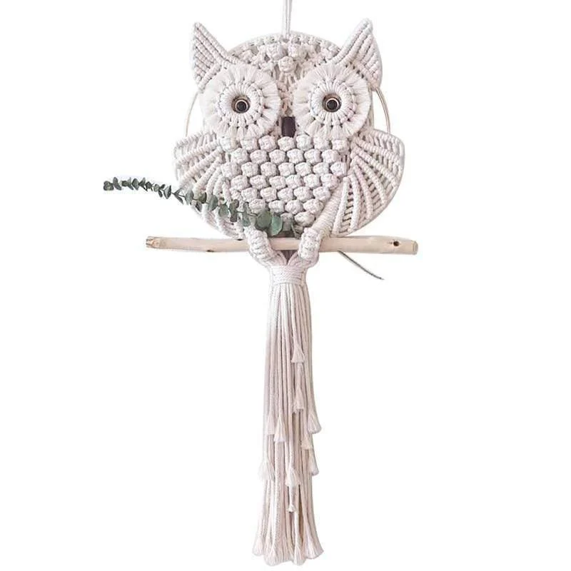 Macrame Owl Wall Hanging - Glova