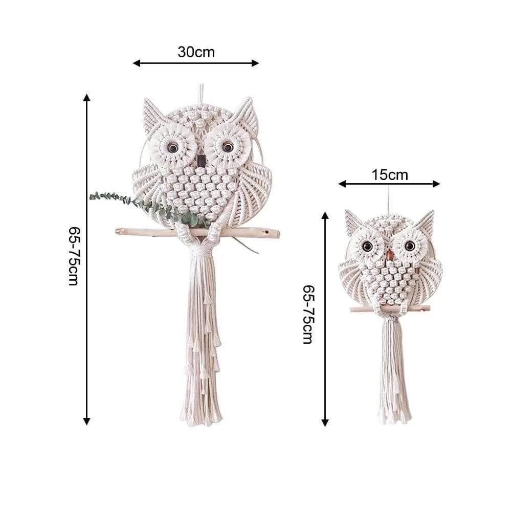 Macrame Owl Wall Hanging - Glova