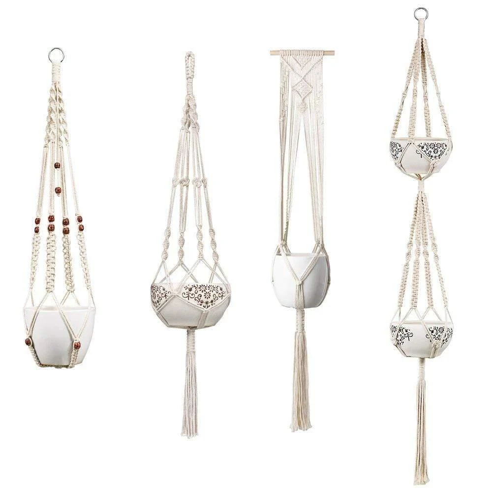 Macrame Plant Hangers Bundle - Glova